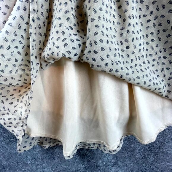 Final Touch Dress Large Beige Sheer Lined Babydoll Retro 90s Y2K Delicate Girly - Picture 7 of 9